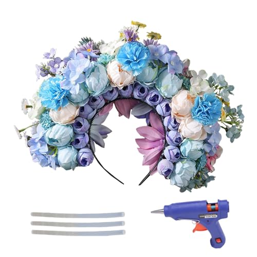 Blumenstirnband – Blumenstirnbänder Für Frauen, Haarband Mit Blumenemblem, Blumenkronenstirnband | Wunderschönes Stirnband Für Cosplay, Stirnband-Bastelset Für Hochzeitsfeiern, Dekorative Brauthaarbän Blumenstirnband – Blumenstirnbänder Für Frauen, Haarband Mit Blumenemblem, Blumenkronenstirnband | Wunderschönes Stirnband Für Cosplay, Stirnband-Bastelset Für Hochzeitsfeiern, Dekorative Brauthaarbän von Opilroyn