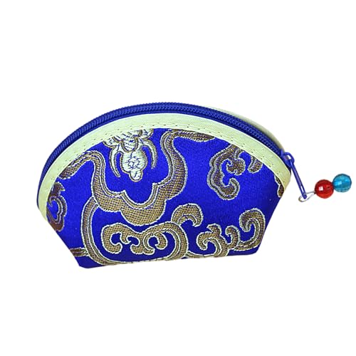 Chinesische bestickte Geldbörse - Tragbare Münzbörse Mit Reißverschluss für einfachen Transport | Klassisch gestaltete bestickte Münzbörse, ideal für den täglichen Gebrauch als Aufbewahrungstasche ode von Opilroyn
