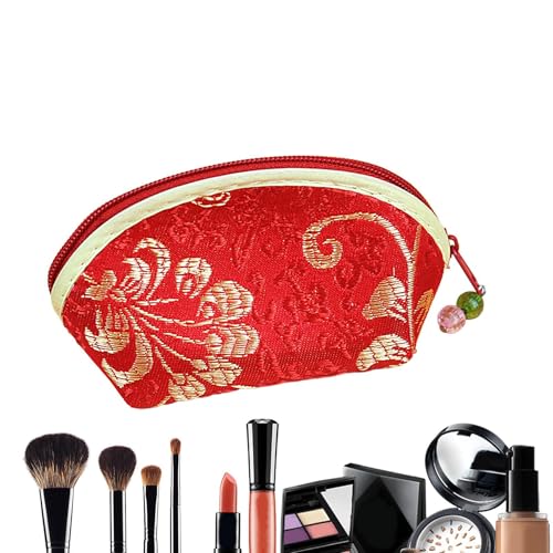 Chinesische bestickte Geldbörse - Tragbare Münzbörse Mit Reißverschluss für einfachen Transport | Klassisch gestaltete bestickte Münzbörse, ideal für den täglichen Gebrauch als Aufbewahrungstasche ode von Opilroyn