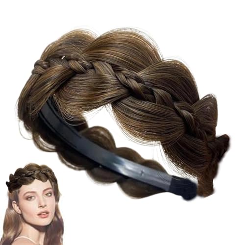 Geflochtenes Haarband, geflochtene Haarbänder - Haarreif mit breiten Fischgräten und Zähnen | Twist Fishbone Head Hoop für Styling von d von Opilroyn