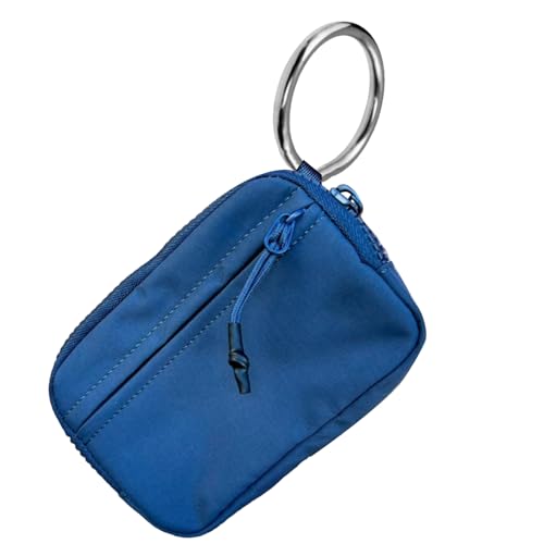 Geldbörse, Geldbörse Mama, Schlüsselanhänger aus wasserdichtem Nylon, für Damen, Kartenhalter, Schlüsselanhänger, Geldbörse, Nylon, wasserdicht, für Damen, zum Einkaufen,, marineblau, Fare riferimento von Opilroyn