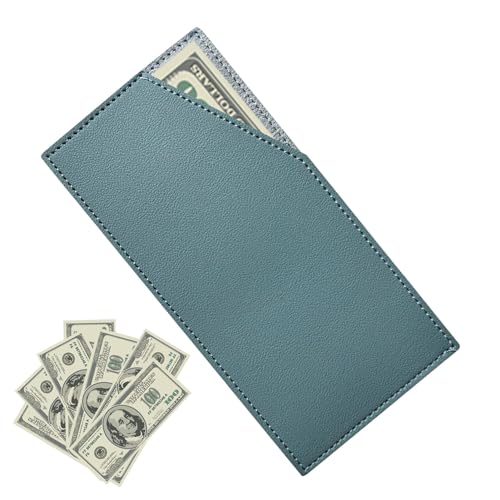 Geldklammer Geldbörse für Damen - Sportgeldklammer | Kartenetui mit Geldklammer, Geldbörse aus PU-Leder, Geldfach und Kartenetui, Taschengeldbörse P, blau, Se référer au descriptif, Siehe Beschreibung von Opilroyn