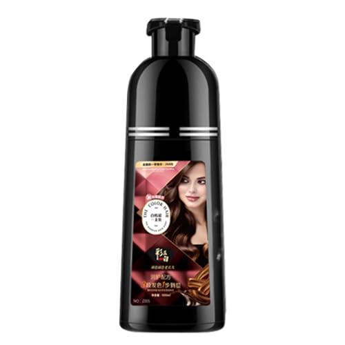 Haarfärbe-Shampoo für Damen, Haarfärbe-Shampoo, 450 ml Instant Color Shampoo mit reichhaltigem natürlichem Schaum, Tiefenreinigung, Haarpflegelösung ohne Ag von Opilroyn