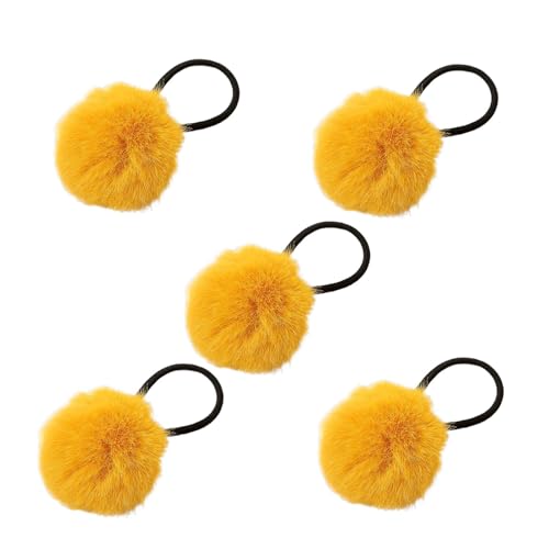 Haargummis für Mädchen, Quasten-Stirnband für Mädchen - Schicke Haargummis aus Pelzball | Modische Haar-Accessoires, Pferdeschwanz-Halter Fellball für Fill von Opilroyn