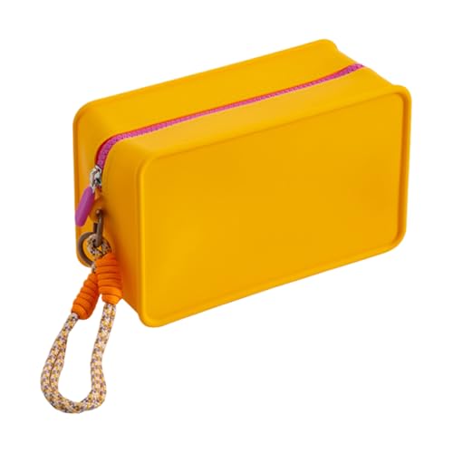 Make-up-Taschen-Organizer - Dopamin-Kontrastfarbe Silikon-Reise-Make-up-Täschchen, leicht und wasserdicht | Tragbare Toilettenbeutel für Mädchen für Geschäftsreisen, Urlaube von Opilroyn