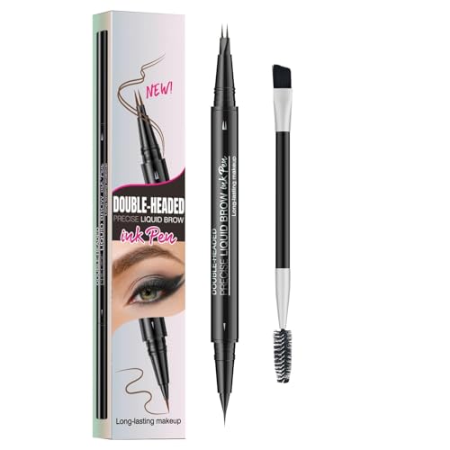 Microblading Augenbrauenstift, Microblading, Augenbrauenstifte mit doppeltem Ende mit Pinsel – Augenbrauenstift mit 2 Gabelspitzen und präziser Spitze von Opilroyn