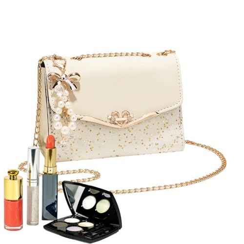 Opilroyn Damen Pailletten Umhängetasche - Clutch Tasche Abendtasche Glänzende Handschlaufe - Pailletten Brauttaschen Funkelnde Partytaschen Brauttasche Brauttasche von Opilroyn
