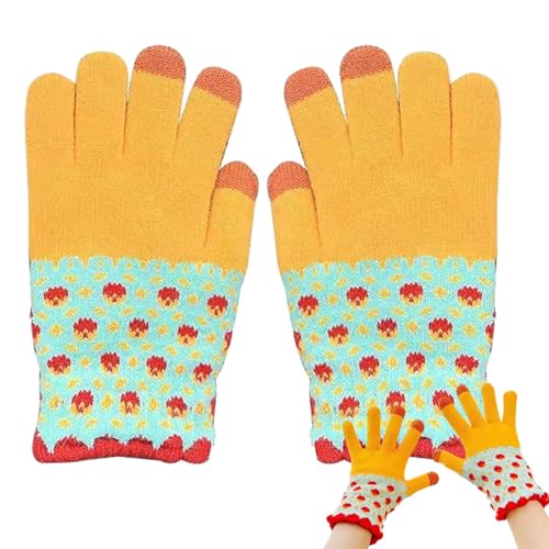 Opilroyn Damen Winter Touchscreen Handschuhe - Warme Touchscreen Strickhandschuhe | Stretch Strickhandschuhe Winter Strickhandschuhe Warme Touchscreen-Handschuhe für Aktivitäten von Opilroyn