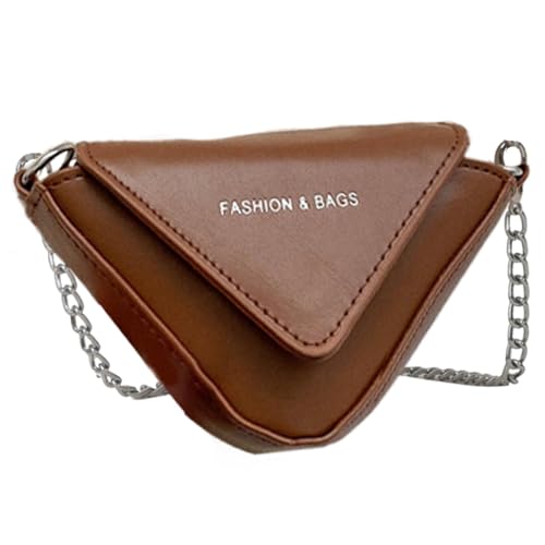 Opilroyn Dreieckige Umhängetasche aus Leder, dreieckige Umhängetasche | Brusttasche mit Kette,Kleine Gürteltaschen für Damen PU Leder Kette Umhängetasche für Casual, braun, Fare riferimento alla Opilroyn Dreieckige Umhängetasche aus Leder, dreieckige Umhängetasche | Brusttasche mit Kette,Kleine Gürteltaschen für Damen PU Leder Kette Umhängetasche für Casual, braun, Fare riferimento alla von Opilroyn