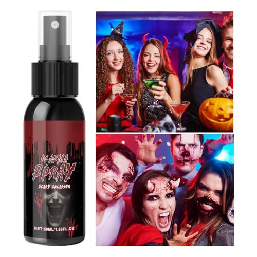 Opilroyn Kunstblut – Gerinnungsblut aus Gel | 50 ml Körperbemalung Kostüm für Gesichtskleidung Zombie Vampire Cosplay große Verkleidungen Kinder Karneval von Opilroyn