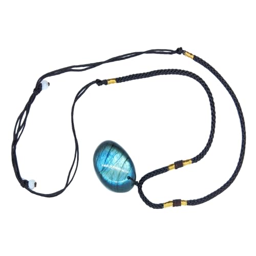 Opilroyn Labradorit-Halskette mit Anhänger aus Labradorit mit, 20–35 mm, fein für Frauen mit natürlichem Christal-Charme, elegantes Stück von Opilroyn