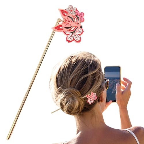 Opilroyn Metallhaarspannstäbchen, Hair -Stäbchen - Legierungshaarzubehör mit Anhänger | Mode Haarnadel, 5,7 Zoll elegantes Brötchenhalter für Heimreisen von Opilroyn