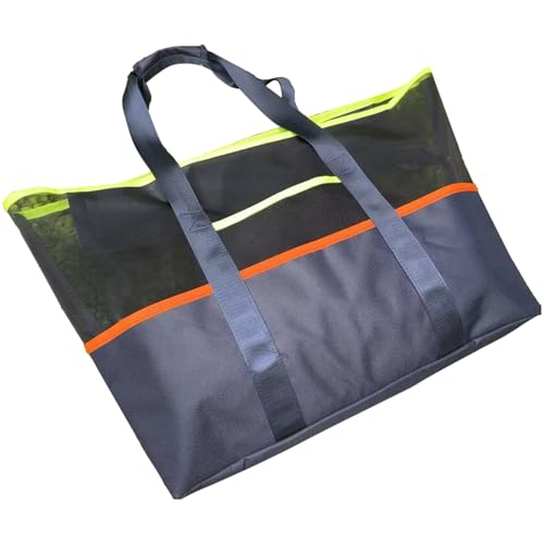 Opilroyn Strandtaschen für Damen – große Tasche für Pool und, wasserdichte Handtasche für Einkäufe von Lebensmitteln Schulter Handtücher Kleidung Pool Urlaub Reisen Einkaufen, dunkelblau, von Opilroyn