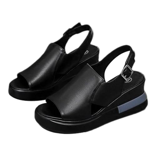 Opilroyn Wedge Sandalen für Damen, Keilabsatz, Sommersandalen, Sommerschuhe, rutschfeste Sandalen für Party, Arbeit, Reisen, Einkaufen, Dating, Alltagskleidung, Schwarz I, 37 EU Opilroyn Wedge Sandalen für Damen, Keilabsatz, Sommersandalen, Sommerschuhe, rutschfeste Sandalen für Party, Arbeit, Reisen, Einkaufen, Dating, Alltagskleidung, Schwarz I, 37 EU von Opilroyn