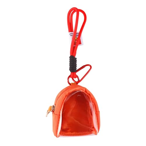 Transparente Präsentationstasche, transparente Präsentationstasche – Tragetasche für tragbare Puppen | Staubdichte Kopfhörer-Organizer-Tasche, Sammlervitrine mit Eisen, Farbe: Orange, Se référer au von Opilroyn