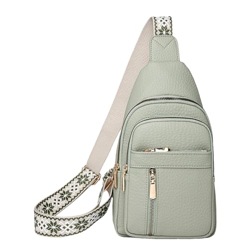 Umhängetasche, kleine Umhängetasche, Körpertasche für Herren, tragbare Reisetasche mit Einzelschulter, kleine lässige Umhängetasche, Brusttasche für Damen, für Meetings im Freien, grün, Umhängetasche, kleine Umhängetasche, Körpertasche für Herren, tragbare Reisetasche mit Einzelschulter, kleine lässige Umhängetasche, Brusttasche für Damen, für Meetings im Freien, grün, von Opilroyn