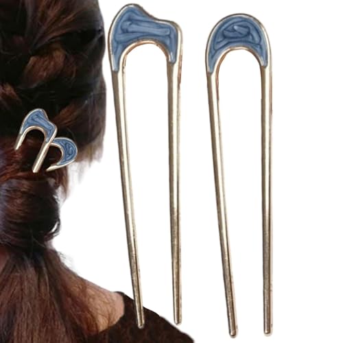 Vintage Brosche - Französische Brosche, Französische Haarspange, 2 U-förmige Haarnadeln | Vintage Haarnadel für alle Haartypen, Haarspange für Frauen und Mädchen Vintage Brosche - Französische Brosche, Französische Haarspange, 2 U-förmige Haarnadeln | Vintage Haarnadel für alle Haartypen, Haarspange für Frauen und Mädchen von Opilroyn