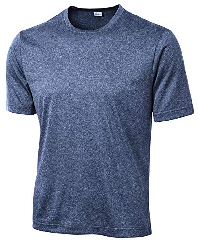 Opna Herren T-Shirt Big & Tall Short Sleeve Moisture Wicking Athletic T-Shirts Normale Größen & XLT's - Blau - X-Large Hoch von Opna