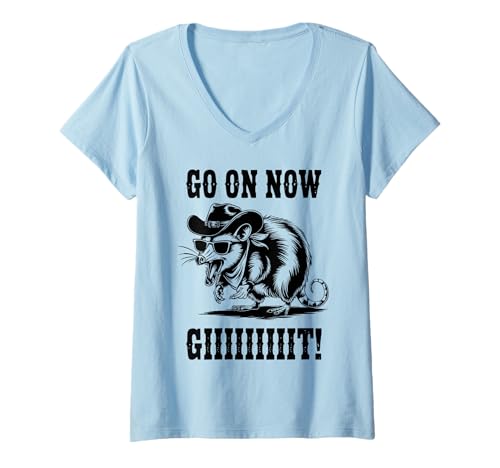 Damen Cowboy Tshirt Herren Damen Vintage Western Cowgirl Country T-Shirt mit V-Ausschnitt Damen Cowboy Tshirt Herren Damen Vintage Western Cowgirl Country T-Shirt mit V-Ausschnitt von Opossum Shirt Cowboy Western Country Cowgirl