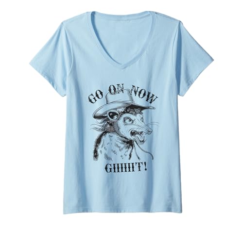 Damen Cowboy Tshirt Herren Damen Vintage Western Cowgirl Country T-Shirt mit V-Ausschnitt Damen Cowboy Tshirt Herren Damen Vintage Western Cowgirl Country T-Shirt mit V-Ausschnitt von Opossum Shirt Cowboy Western Country Cowgirl