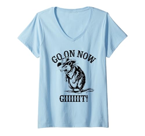 Damen Cowboy Tshirt Herren Damen Vintage Western Cowgirl Country T-Shirt mit V-Ausschnitt Damen Cowboy Tshirt Herren Damen Vintage Western Cowgirl Country T-Shirt mit V-Ausschnitt von Opossum Shirt Cowboy Western Country Cowgirl