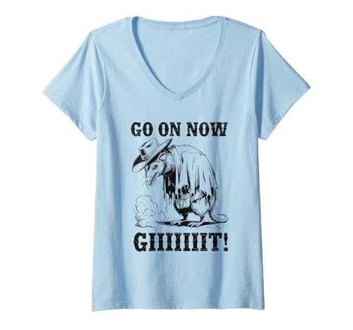 Damen Cowboy Tshirt Herren Damen Vintage Western Cowgirl Country T-Shirt mit V-Ausschnitt Damen Cowboy Tshirt Herren Damen Vintage Western Cowgirl Country T-Shirt mit V-Ausschnitt von Opossum Shirt Cowboy Western Country Cowgirl