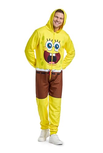 OppoSuits Adult Spongebob Onesie - Nickelodeon One-Piece Pyjamas - Loose Fit - Inklusive Taschen - Gelb OppoSuits Adult Spongebob Onesie - Nickelodeon One-Piece Pyjamas - Loose Fit - Inklusive Taschen - Gelb von OppoSuits