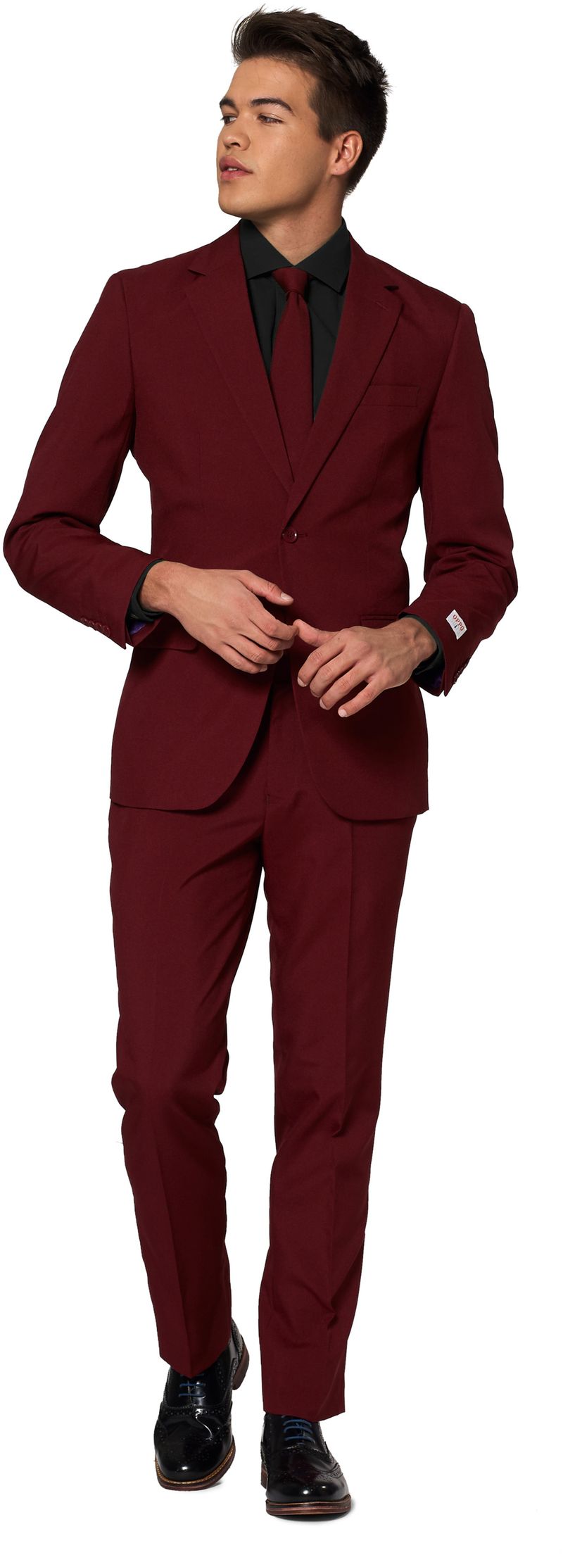 OppoSuits Anzug Blazing Burgundy - Größe 50 von OppoSuits