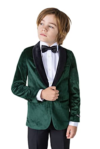 OppoSuits Deluxe Dinner Jacket für Jungen - Smoking-Blazer, sattes Grün von OppoSuits