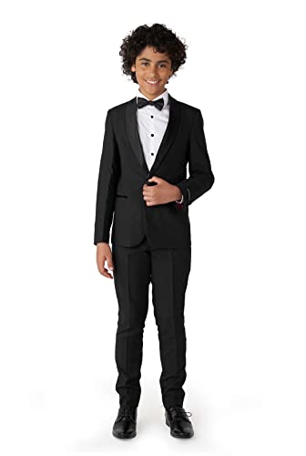 OppoSuits Formelles Outfit für Teens- Premium Tuxedo Anzug - Tailliertes Outfit - Schwarz - Inklusive Blazer, Hose und Fliege von OppoSuits