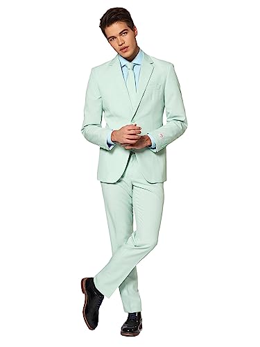 OppoSuits Herren Opposuits Erkekler için Solid Color Party Suits - Magic Mint Tam takım : Pantolon, ceket ve kravat M nneranzug, Magic Mint, 46 EU OppoSuits Herren Opposuits Erkekler için Solid Color Party Suits - Magic Mint Tam takım : Pantolon, ceket ve kravat M nneranzug, Magic Mint, 46 EU von OppoSuits