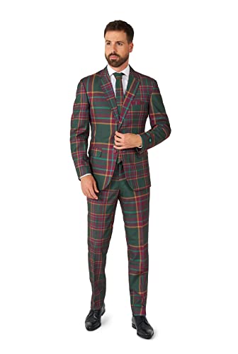 OppoSuits Herrenanzug - Weihnachts-Tartan-Outfit - Rot, Grün - Karierte und Karierte Anzüge von OppoSuits