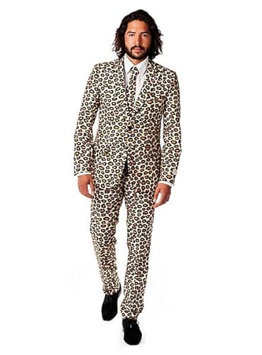 OppoSuits Lustige Verrückt Abschlussball Anzüge für Herren - Komplettes Set: Jackett, Hose und Krawatte,The Jag, 52 von OppoSuits