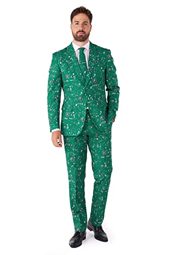 OppoSuits Lustiger Anzug für Herren - Cool Circuit - Komplette Retro-Kostüme mit Jacke, Hose und Krawatte - Größe US 48 von OppoSuits