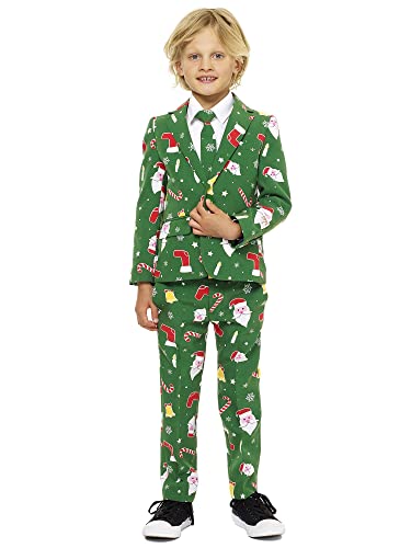 OppoSuits Lustige Weihnachten Anzüge für Jungen 2-8 Jahre alt - Kommt mit Jacke, Hose und Krawatte von OppoSuits