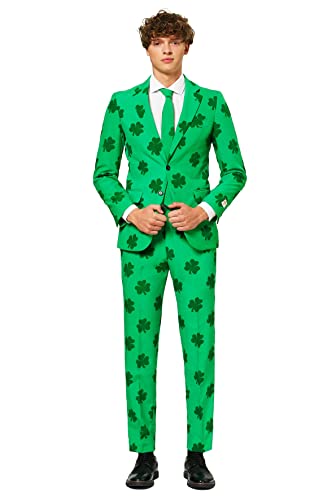 OppoSuits St. Patrick Anzug für Herren - Mit Jackett, Hose und Krawatte mit Festlichen Print Patrick 48 EU von OppoSuits