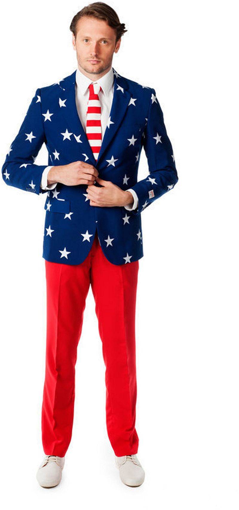 OppoSuits Stars and Stripes Kostüm - Größe 58 von OppoSuits