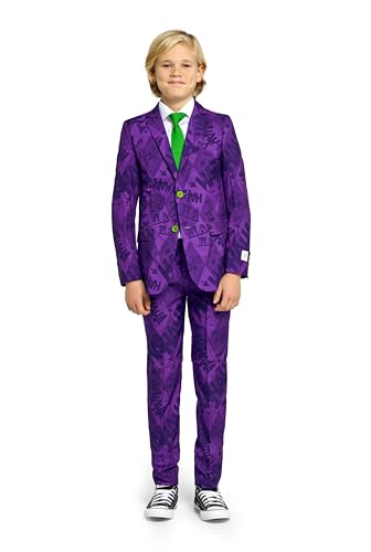 OppoSuits Teen Boys The Joker Kostüm - DC Comics Outfit - Inklusive Blazer, Hose und Krawatte - lila von OppoSuits