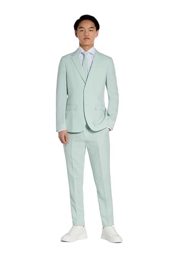 OppoSuits Teen Jungen Magie Mint solide Farbe Anzug - Prom und Hochzeit Party-Outfit - einschließlich Blazer, Hosen und Krawatte - Mintgrün von OppoSuits