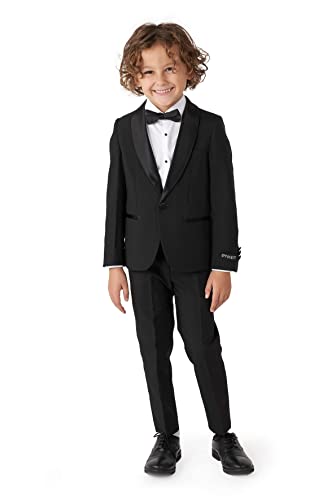 OppoSuits Formelles Outfit für Jungen - Premium Tuxedo Anzug - Tailliertes Outfit - Schwarz - Inklusive Blazer, Hose und Fliege von OppoSuits