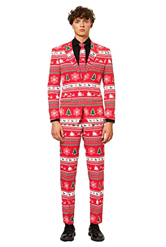 OppoSuits Weihnachtsanzüge für Herren – Besteht aus Sakko, Hose und Krawatte, Winter Wonderland, 56 EU OppoSuits Weihnachtsanzüge für Herren – Besteht aus Sakko, Hose und Krawatte, Winter Wonderland, 56 EU von OppoSuits