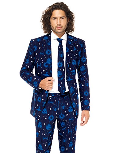 Opposuits Official STAR WARSTM Suit - Starry Side Costume Comes With Pants, Jacket and Tie, Starry SideTM, 52 von OppoSuits