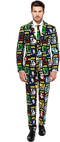 Opposuits Official STAR WARSTM Suit - Strong Force Costume Comes With Pants, Jacket and Tie, Strong ForceTM, 54 von OppoSuits