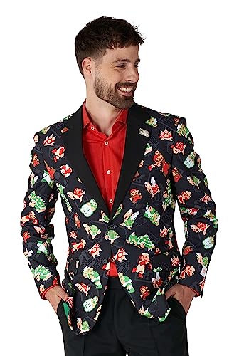 OppoSuits Herren-Blazer - Offizielle Super Mario™ Anzugjacke - schmale Passform von OppoSuits