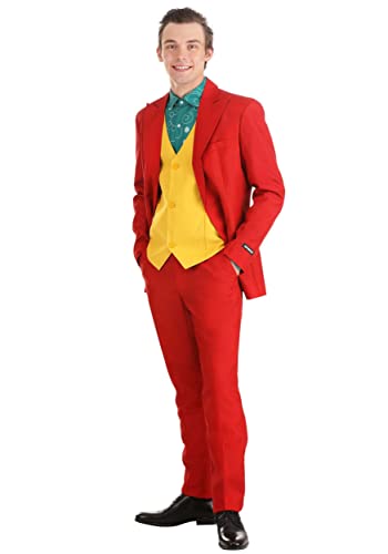 OppoSuits The Dark Comedian Party & Business Joker Anzug - Größe EU 54 / L - Kostüm Halloween, Karneval, Weihnachtsparty von OppoSuits