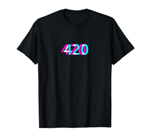 420 T-Shirt | Kiffer Chiller Stoner Gras Cannabis Marijuana T-Shirt von Optische Täuschung