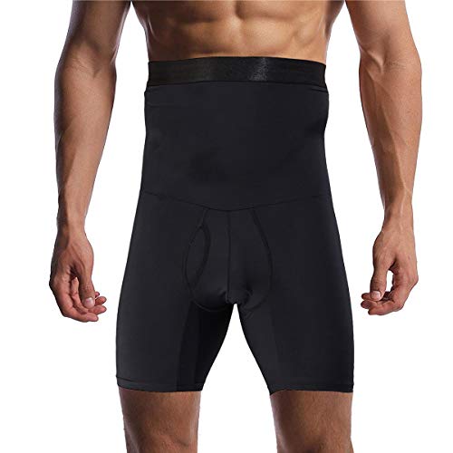 Optlove Herren Bauchweg Shapewear Shorts Hohe Taille Slimming Anti-Curling Unterwäsche Body Shaper Nahtlose Boxershorts, Schwarz, X-Large Optlove Herren Bauchweg Shapewear Shorts Hohe Taille Slimming Anti-Curling Unterwäsche Body Shaper Nahtlose Boxershorts, Schwarz, X-Large von Optlove