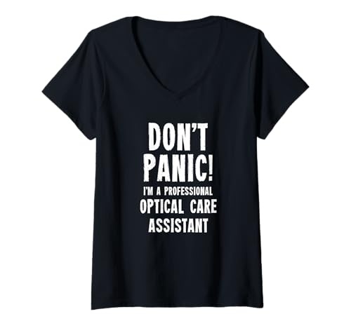 Damen Optischer Pflegeassistent T-Shirt mit V-Ausschnitt von Optometrist & Optician Practice Gifts & T-Shirts