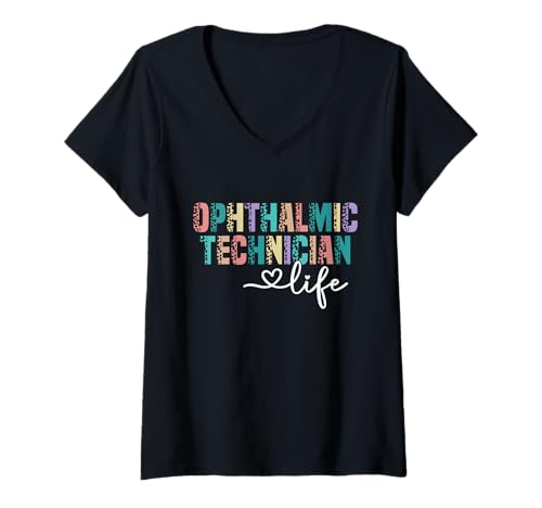 Damen Augenarzt Optometry Life Augentechniker T-Shirt mit V-Ausschnitt Damen Augenarzt Optometry Life Augentechniker T-Shirt mit V-Ausschnitt von Optometry Clothing For Ophthamlic Technician
