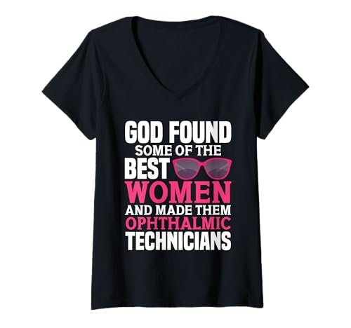 Damen Optometry Optometrist Squad Best Ophthalmic Tech für Frauen T-Shirt mit V-Ausschnitt Damen Optometry Optometrist Squad Best Ophthalmic Tech für Frauen T-Shirt mit V-Ausschnitt von Optometry Clothing For Ophthamlic Technician